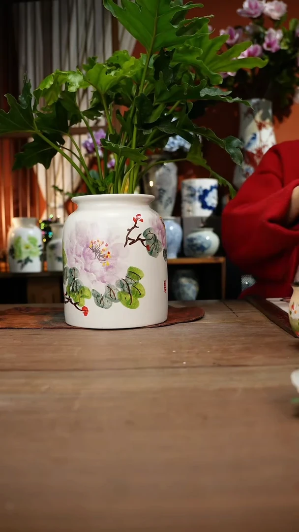 现代高温釉下彩手绘陶瓷餐具