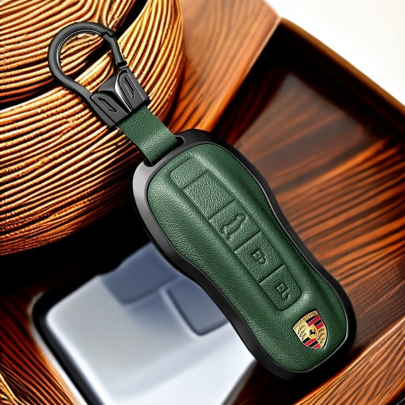 金刚适用于保时捷卡宴帕拉梅拉718专用真皮钥匙保护套钥匙包