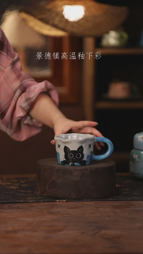陶瓷景德镇高温釉下手绘陶瓷167