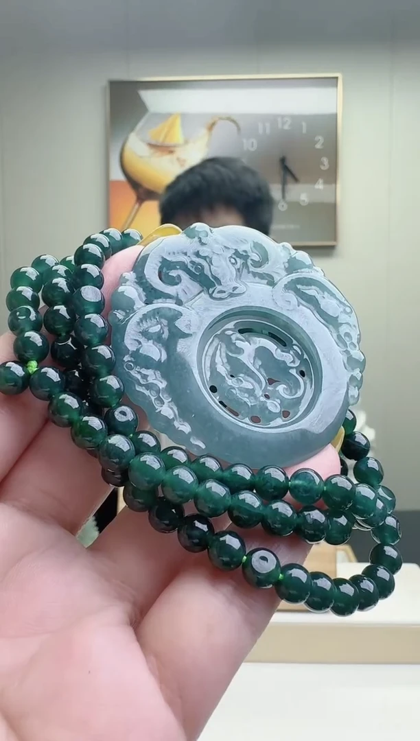 颈饰未镶嵌翡翠天然A货翡翠  多样性随机发其一