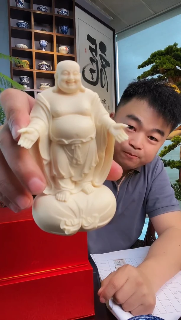 大漆工艺品手串/手链象牙果弥勒佛