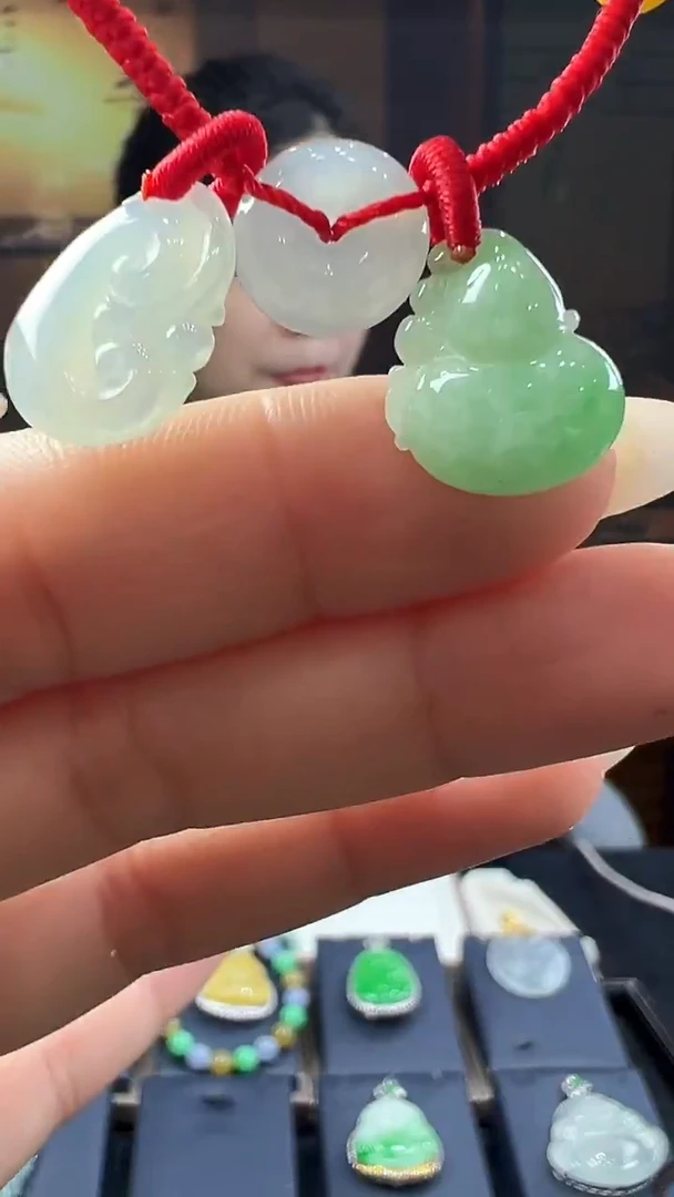 未镶嵌挂件翡翠脚链