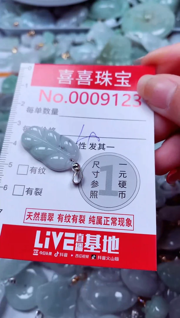 吊坠(不含链)未镶嵌翡翠9123