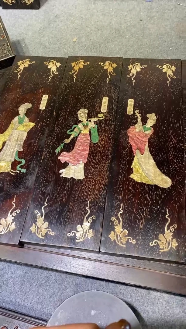 木紫檀拆件雕刻板以直播间实物为准微瑕老物件