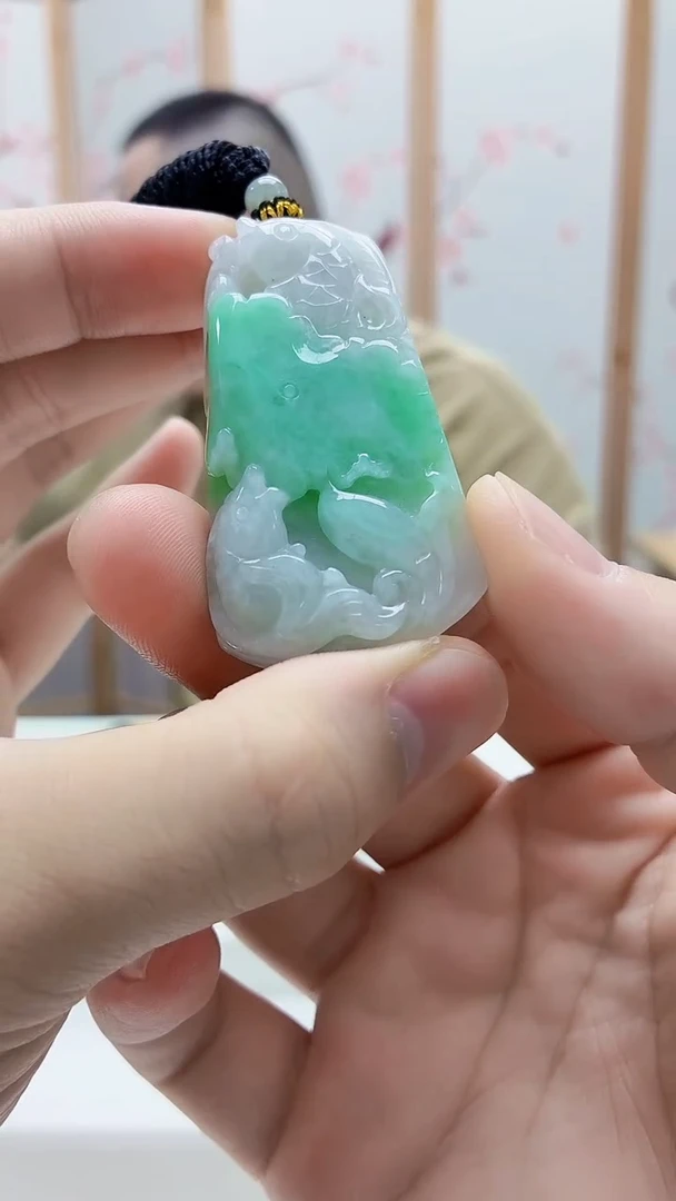 未镶嵌定制翡翠雨***…5167bb-毛货挂件