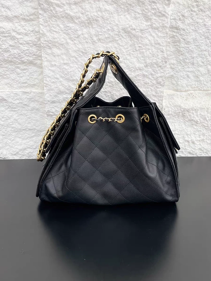 【小乔】轻奢豪华时尚潮流女士小众黑色嬉皮25bag休闲腋下单肩包