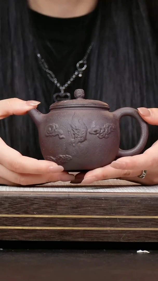 茶壶紫砂鸿****）青灰紫泥   巨轮