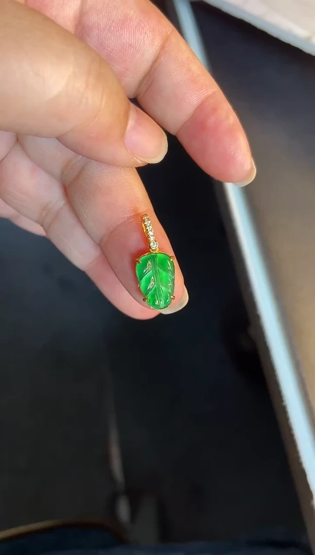 吊坠(不含链)银S925镶嵌翡翠1