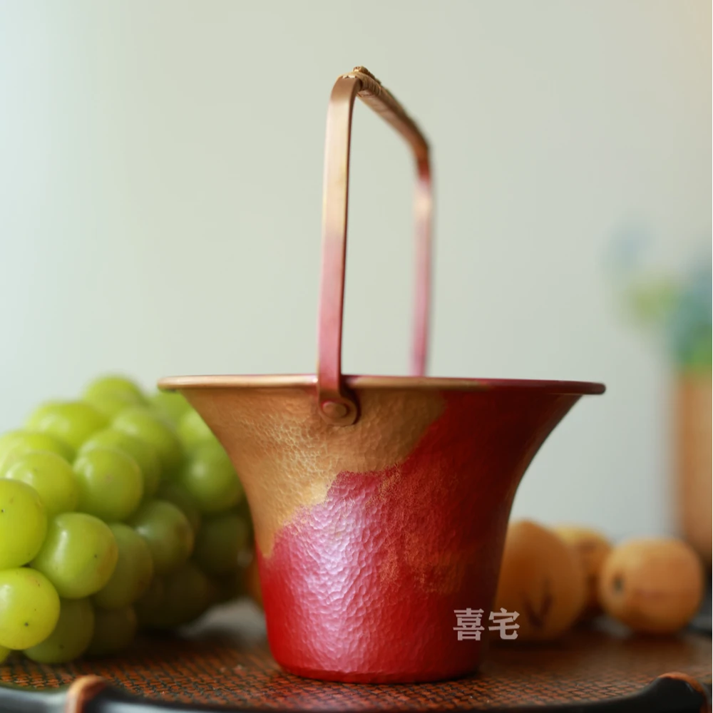 彩铜干果提篮水果点心提篮