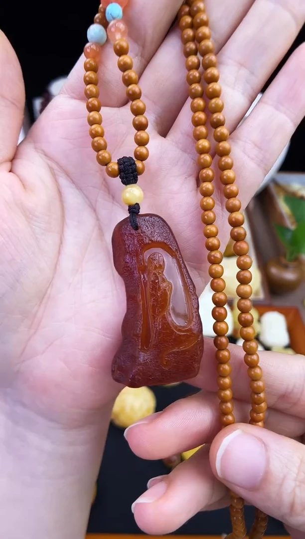 琥珀未镶嵌珠宝奇石柒月