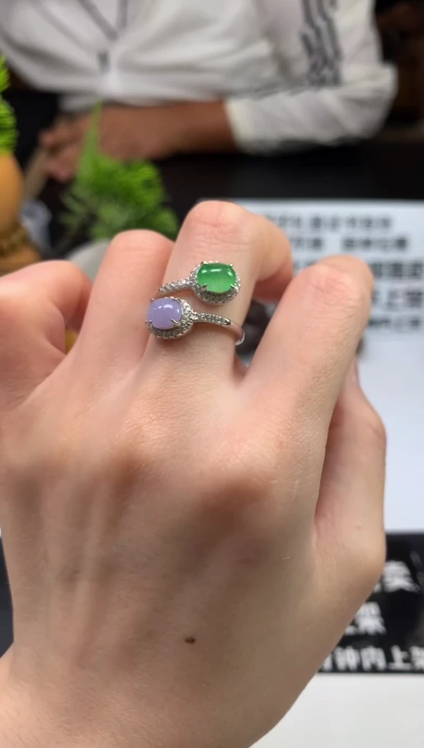 未镶嵌戒指翡翠十****康---106342