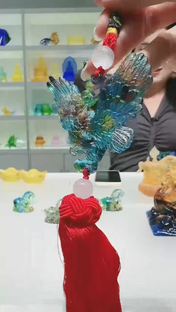 手工艺品琉璃古法琉璃车挂