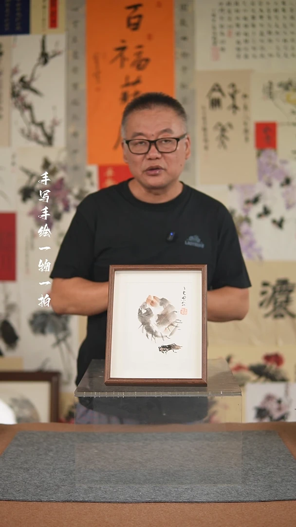 国画手绘-10寸摆台花鸟