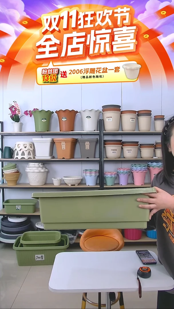 发2个600花槽（带托盘），发绿色，赠1袋5斤羊粪