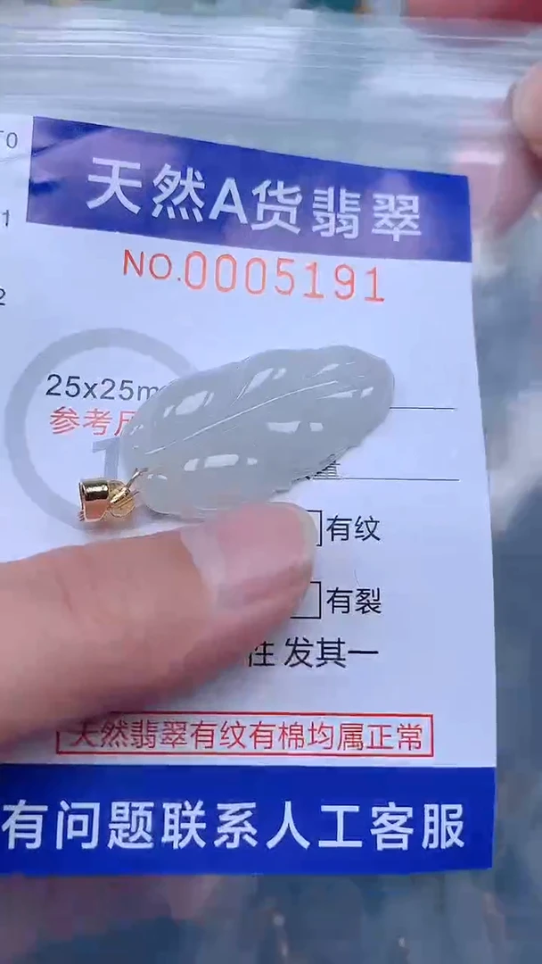 翡翠未镶嵌吊坠(不含链)1