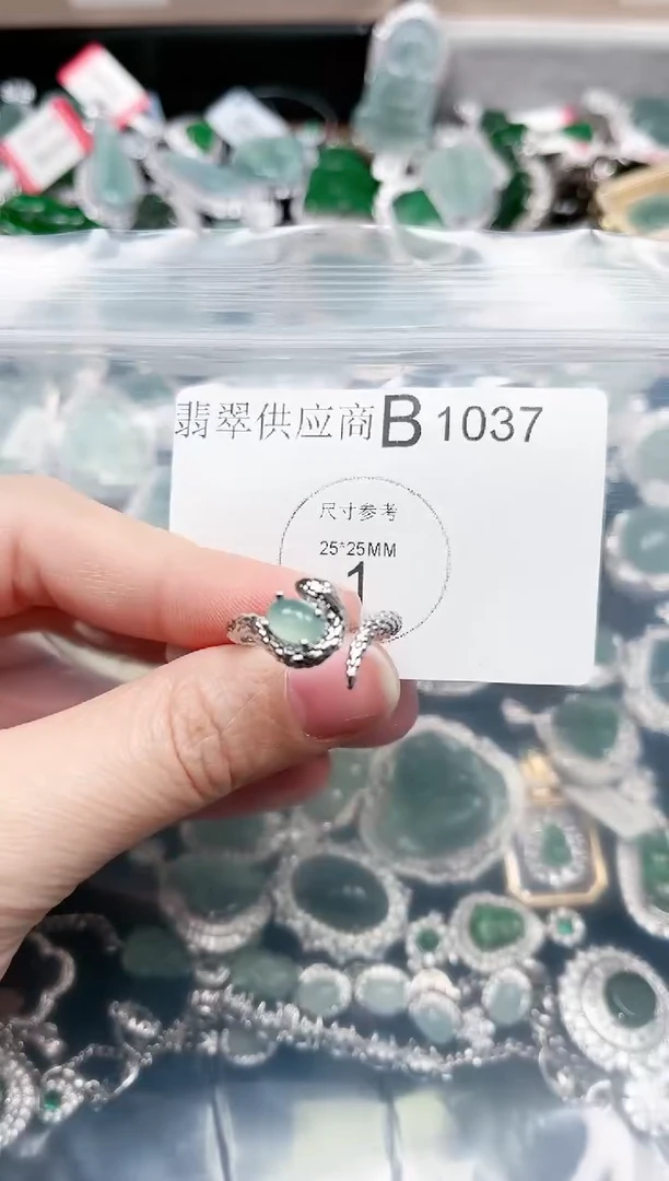 【闪购商品】翡翠颈饰未镶嵌1037赠皮绳