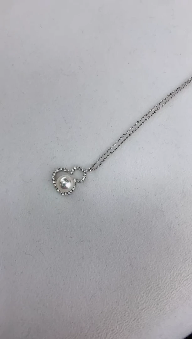 【闪购商品】海水珍珠颈饰18K金镶嵌葫芦7-7.5