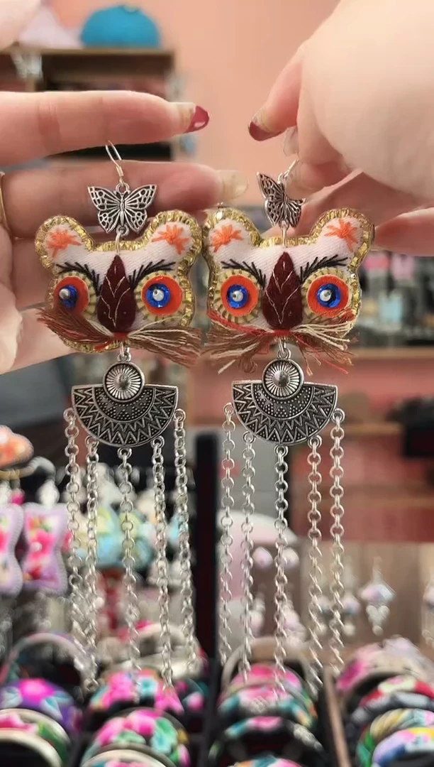 织绣艺枝独绣手工饰品199