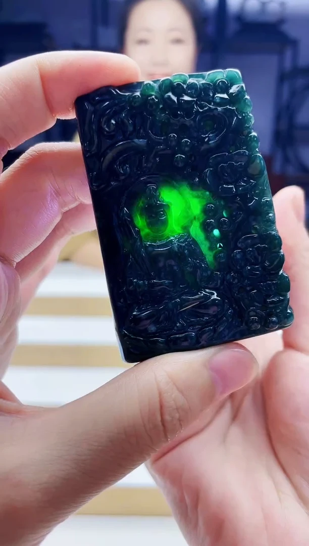 定制翡翠未镶嵌毛货07260166多样性发其一