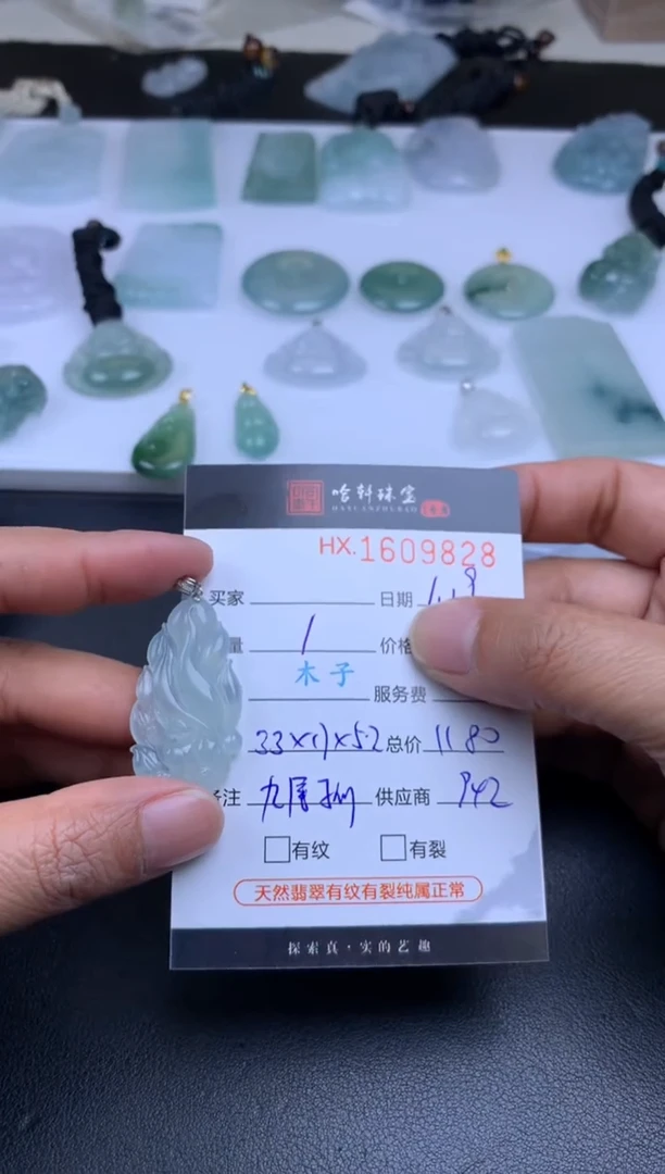 【闪购商品】翡翠挂件未镶嵌哈轩 挂件1
