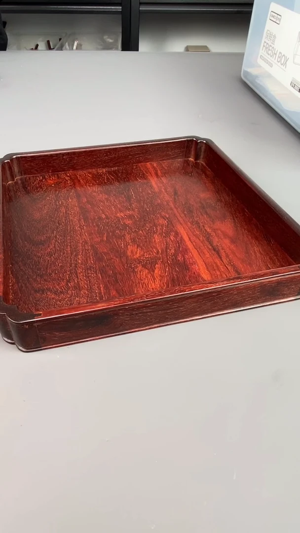 【闪购商品】檀香紫檀（小叶紫檀）把件印度小叶紫檀 茶盘  拍