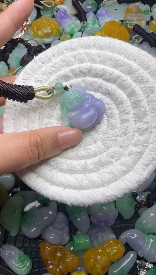 颈饰未镶嵌翡翠缅甸翡翠吊坠