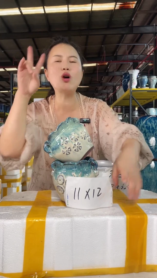 宜兴紫砂粗陶花盆11/12