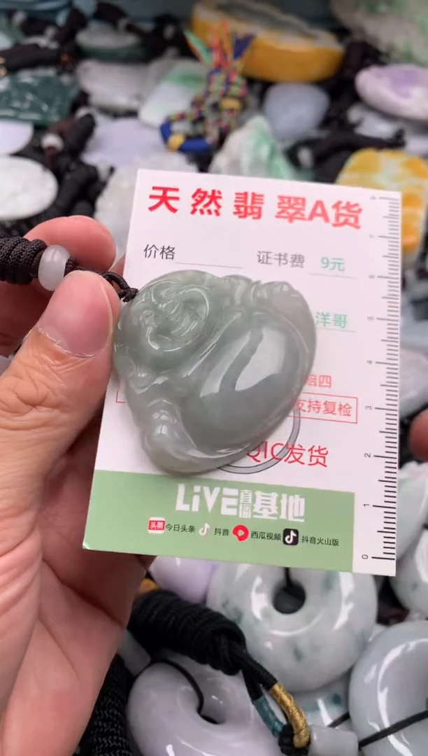翡翠未镶嵌吊坠(不含链)1