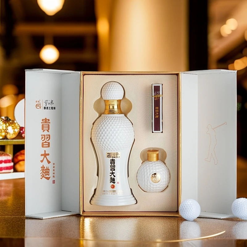 贵习大曲休闲运动版高尔夫酱香型高端礼盒装白酒53%Vol