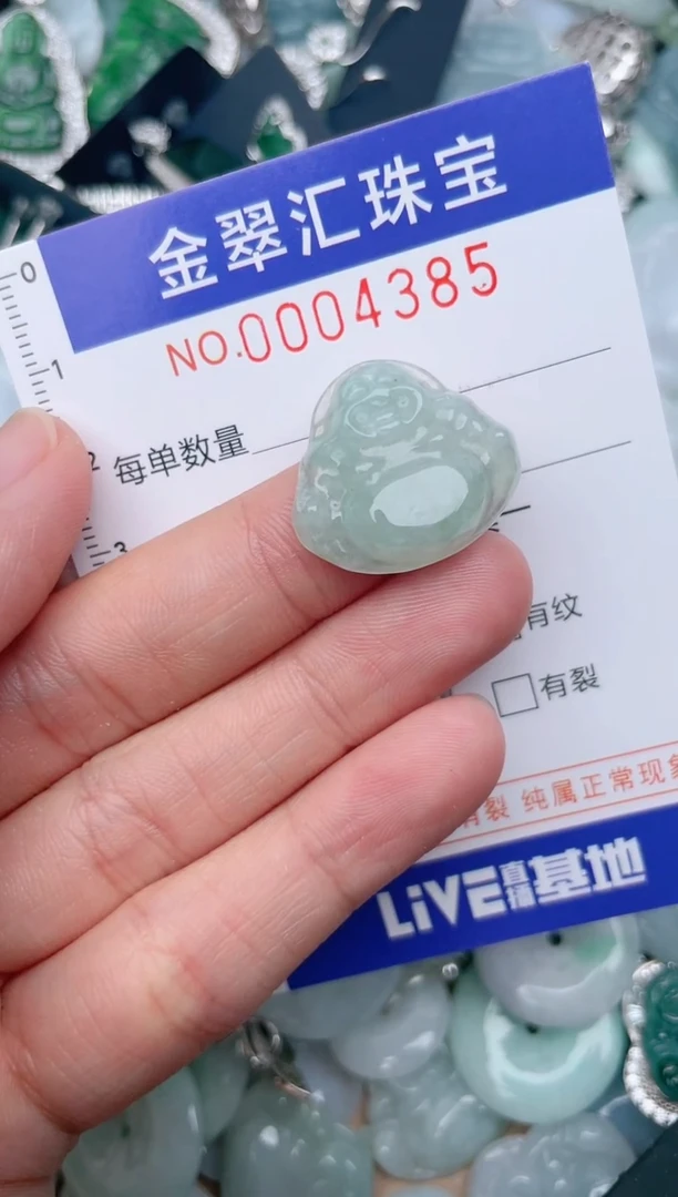 翡翠未镶嵌颈饰4385