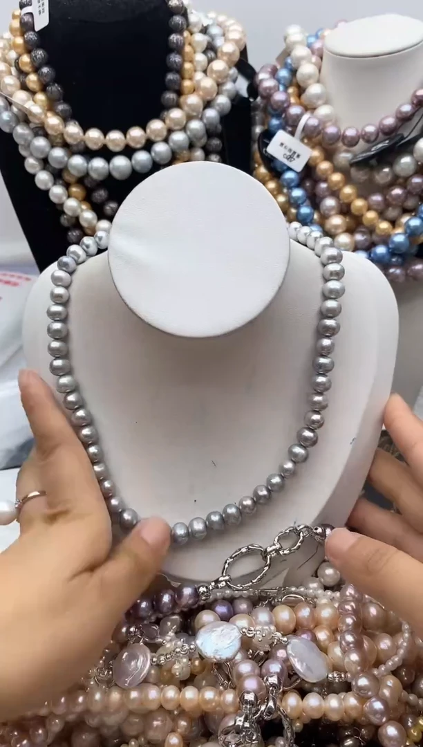 淡水珍珠钛钢颈饰37