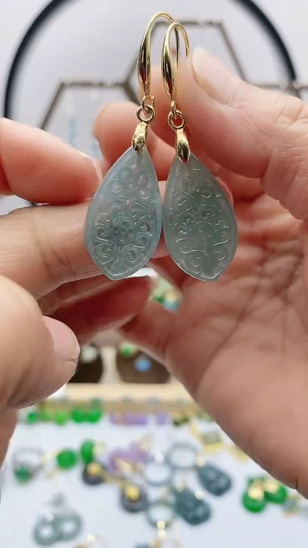 未镶嵌翡翠耳饰935