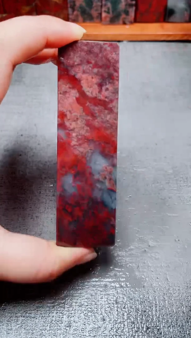 玉桂林鸡血玉素章--19