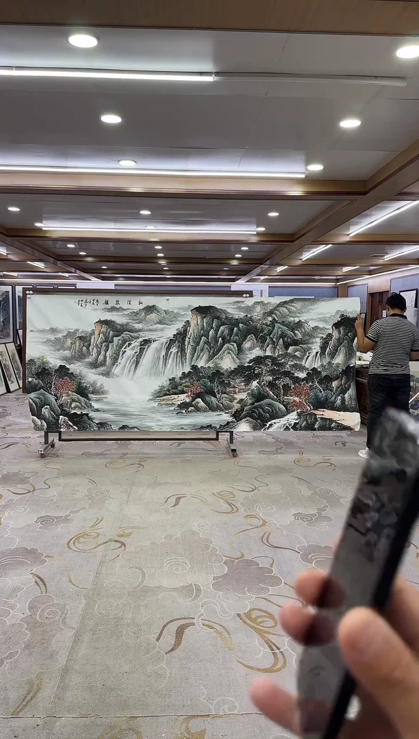 绘画沧**粟绘画xc邵明义-大丈二-国画