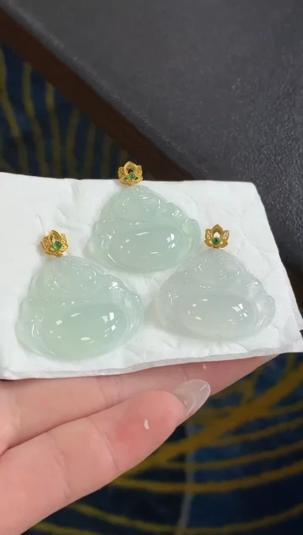 18K金镶嵌定制翡翠DDJ36627/多样性发一件