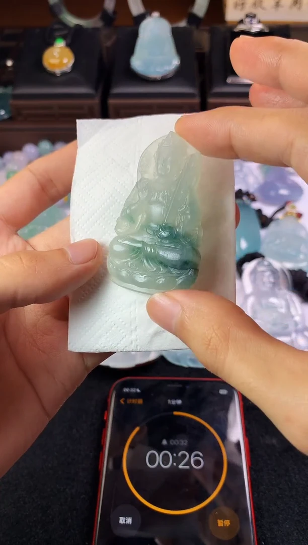 未镶嵌定制翡翠萧*5044毛货不退不换