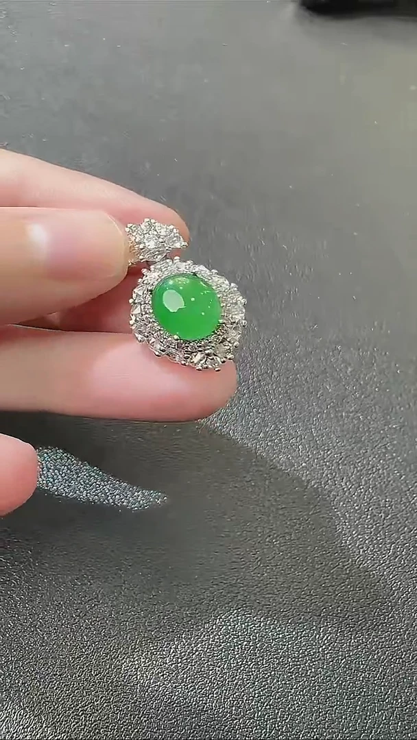 颈饰合金翡翠天然A货翡翠