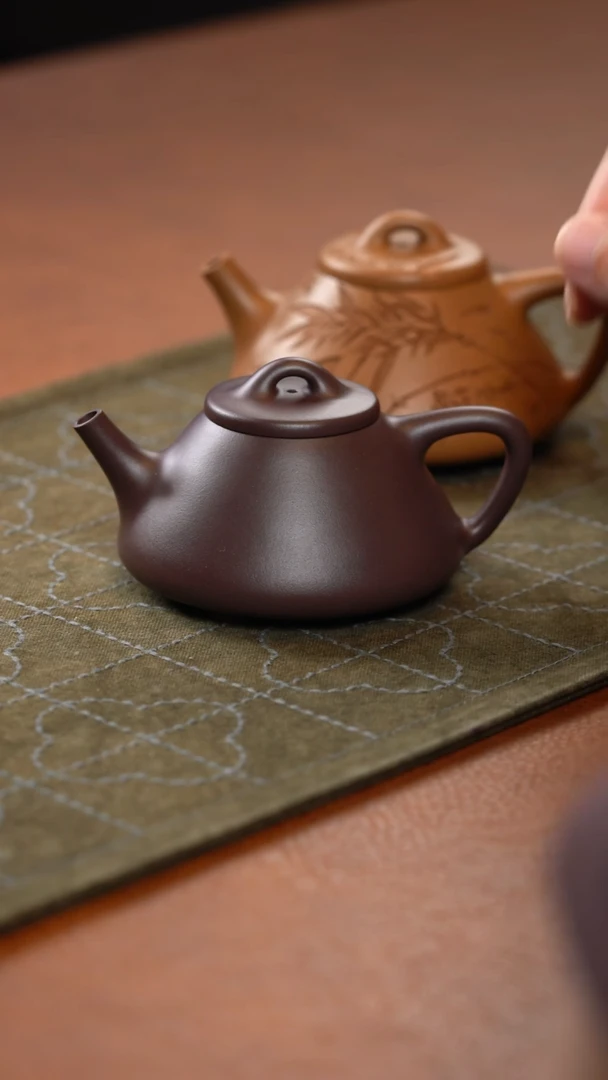 茶壶紫砂执素皮青子冶石瓢 150cc