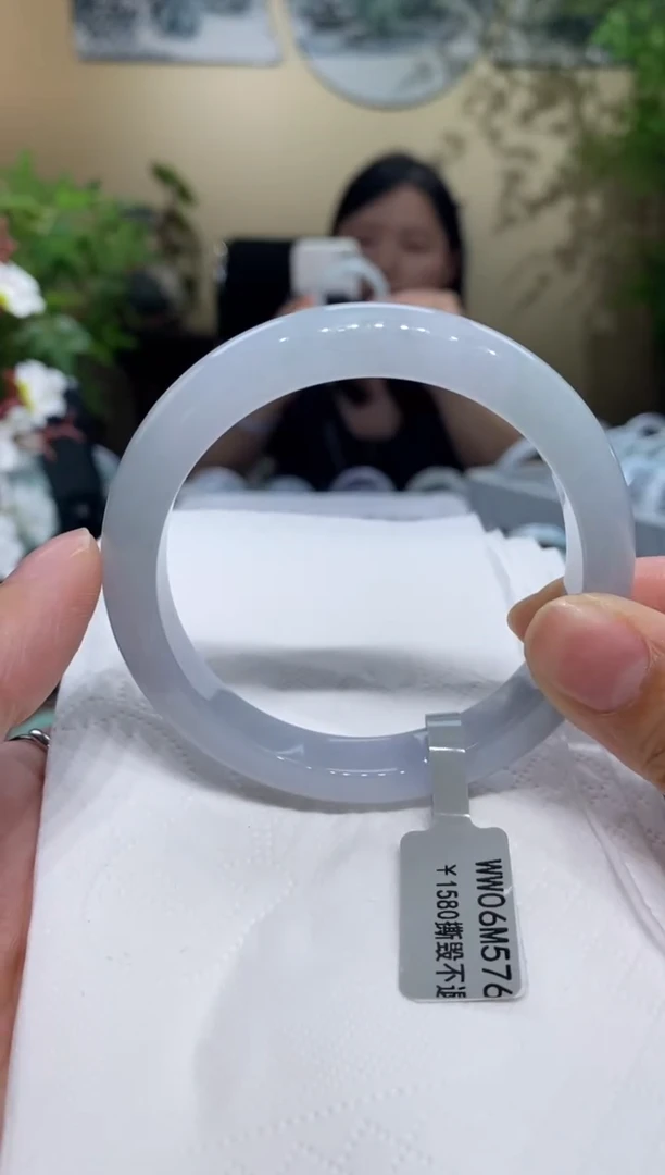 翡翠手镯未镶嵌翡翠57-58