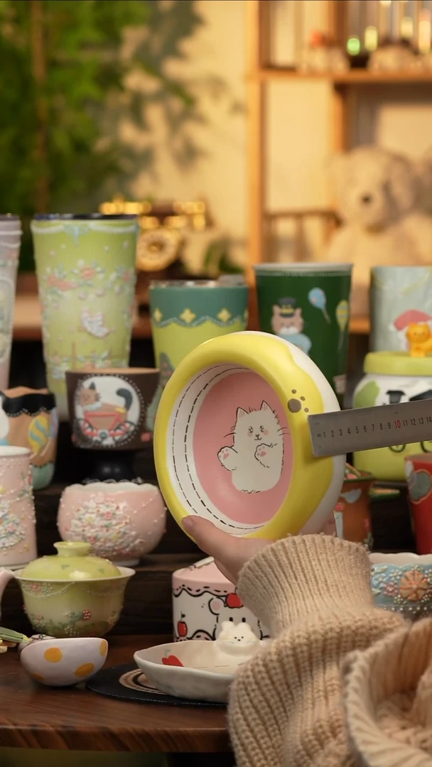 瓷片瓷A057景德镇原创手工陶瓷