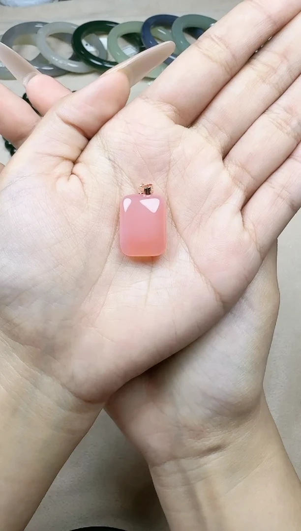 【闪购商品】玛瑙/玉髓颈饰银S925镶嵌小方牌 YY