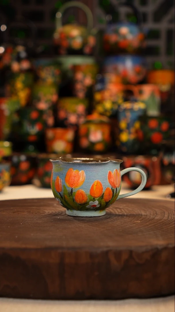 油画   釉下彩   杯子