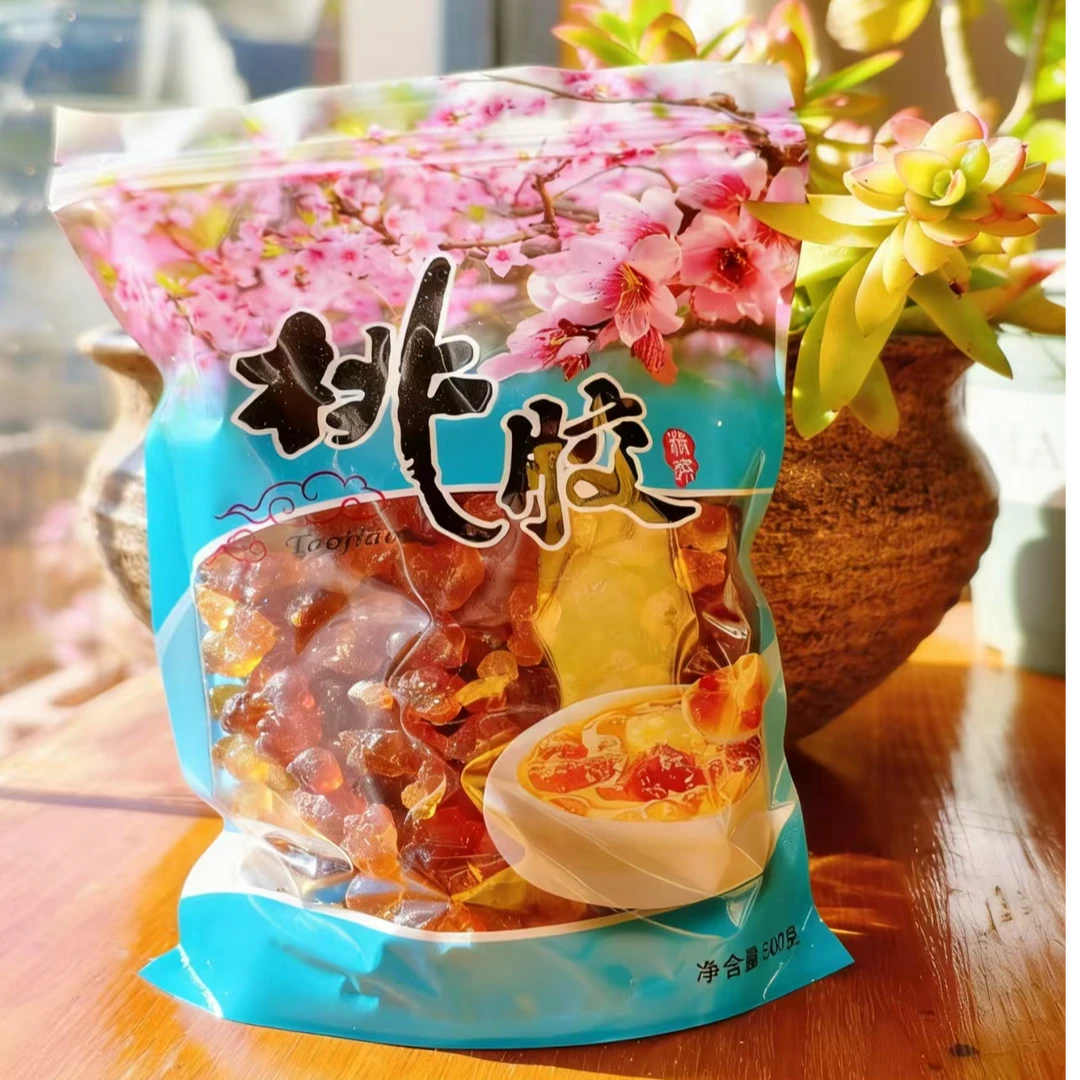 后岸幸福里农家人自摘天然野生桃胶可搭配银耳雪燕煮制养颜羹