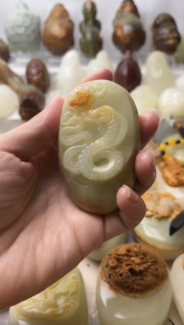 石材方解石棉纹正常不退换蛇
