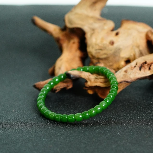 和田玉碧玉直切手串5.5+ A121804