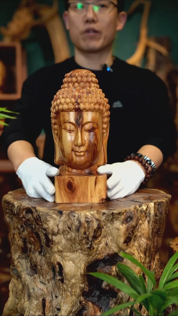 木崖柏佛首（非枣木）