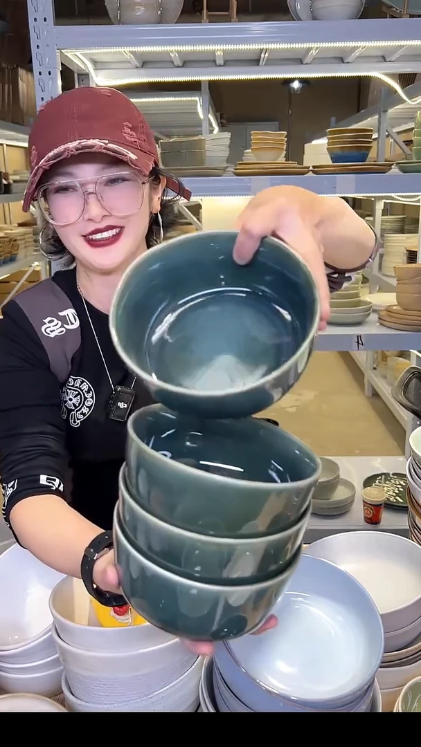 瓷263外贸尾货高温釉下彩陶瓷餐具默认微瑕