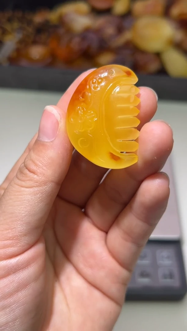 裸石琥珀未镶嵌琥珀蜜蜡吊坠