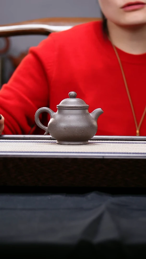 【闪购商品】紫砂茶壶大水潭紫泥天青  高潘壶