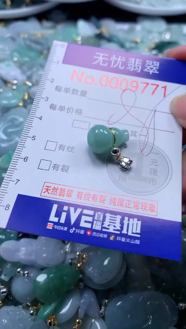 翡翠未镶嵌吊坠(不含链)9771